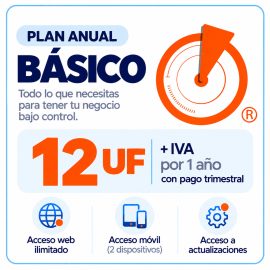 Plan 12 UF más iva por 1 año con pago trimestral